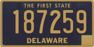 DE license plate 187259