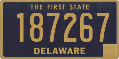 DE license plate 187267