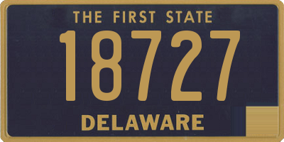 DE license plate 18727