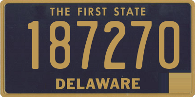 DE license plate 187270