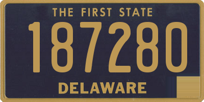 DE license plate 187280