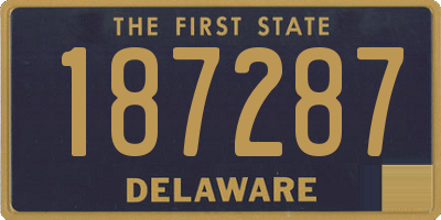 DE license plate 187287