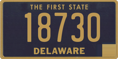 DE license plate 18730