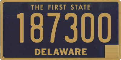 DE license plate 187300