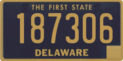 DE license plate 187306