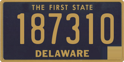DE license plate 187310
