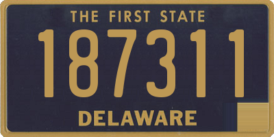 DE license plate 187311