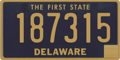 DE license plate 187315