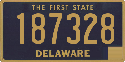 DE license plate 187328