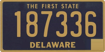 DE license plate 187336