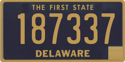 DE license plate 187337