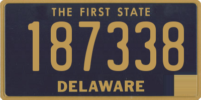 DE license plate 187338