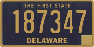 DE license plate 187347