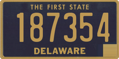 DE license plate 187354