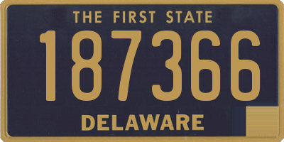 DE license plate 187366