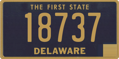 DE license plate 18737