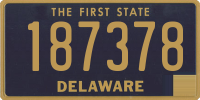 DE license plate 187378