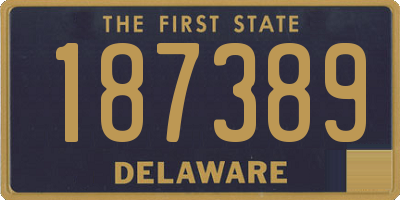 DE license plate 187389