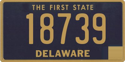 DE license plate 18739
