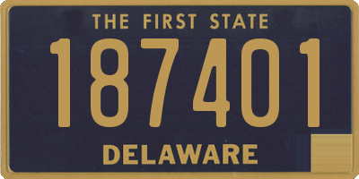 DE license plate 187401