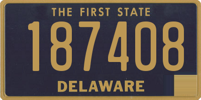 DE license plate 187408