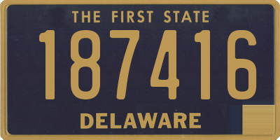 DE license plate 187416