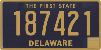 DE license plate 187421