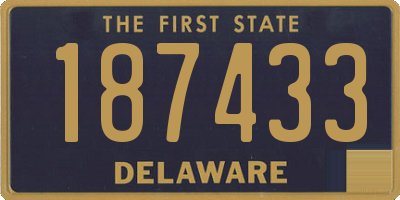 DE license plate 187433