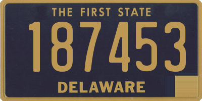 DE license plate 187453