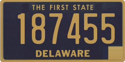 DE license plate 187455