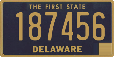 DE license plate 187456