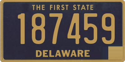 DE license plate 187459