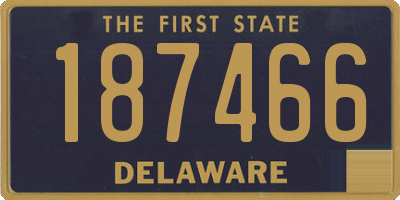 DE license plate 187466