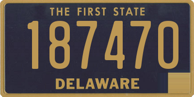 DE license plate 187470