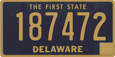 DE license plate 187472