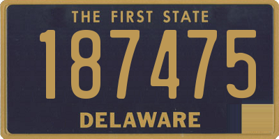 DE license plate 187475