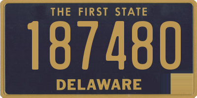 DE license plate 187480