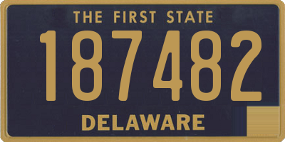 DE license plate 187482