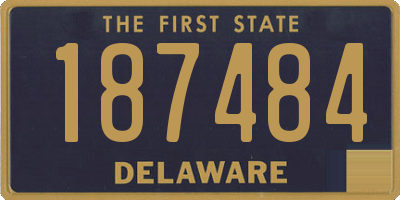 DE license plate 187484