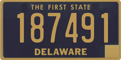 DE license plate 187491
