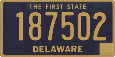 DE license plate 187502