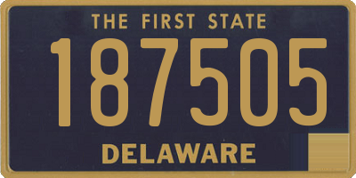 DE license plate 187505