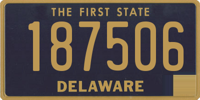 DE license plate 187506