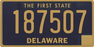 DE license plate 187507
