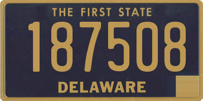 DE license plate 187508