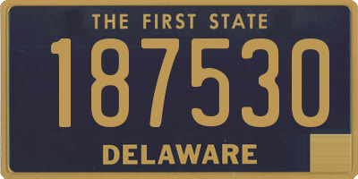 DE license plate 187530