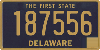 DE license plate 187556