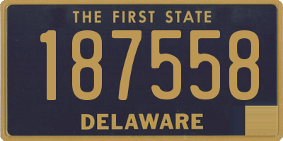 DE license plate 187558