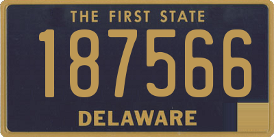 DE license plate 187566