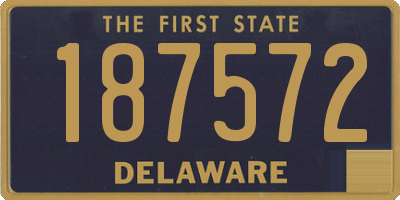 DE license plate 187572